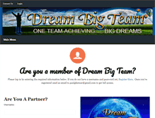 Tablet Screenshot of dreambigteam.com